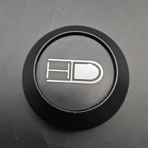 HD Tuning Wheel Rim Center Cap Black Silver PCD41A Hubcap